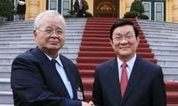 Presiden Vietnam Truong Tan Sang menerima delegasi Jepang dan Sri Lanka.