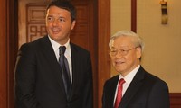 Mendorong hubungan kemitraan strategis Vietnam-Italia.