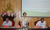 Wapres  Vietnam, Nguyen Thi Doan mengadakan kontak dengan para pemilih Ha  Nam