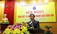 Konferensi evaluasi masa 15 tahun  pelaksanaan Undang-Undang tentang Pers Vietnam.