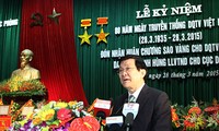 Presiden Vietnam, Truong Tan Sang menghadiri upacara peringatan ultah ke-80 berdirinya  pasukan milisia bela diri Vietnam dan Kongres VCCI.