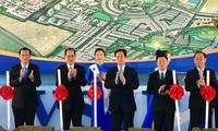 PM Vietnam, Nguyen Tan Dung menghadiri acara memulai pembangunan Proyek Zona Industri, Perkotaan dan Jasa VSIP Nghe An