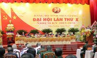 Pembukaan Kongres  ke-10 Partai Komunis Vietnam  Provinsi Tien Giang untuk masa bakti 2015-2020