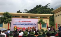 Meresmikan rumah memperingati para martir di medan perang Vi Xuyen, provinsi Ha Giang