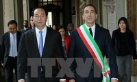 Presiden Vietnam, Tran Dai Quang bertemu dengan Walikota Kota Milan dan Ketua Kawasan Lombardia