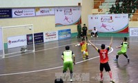 Pembukaan babak penyisihan turnamen kejuruan nasional futsal HD Bank Cup-2017