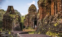 India membantu Vietnam menterjemahkan naskah dalam bahasa Sanskerta di atas  prasasti batu di  situs pusaka budaya  dunia My Son ke bahasa Vietnam