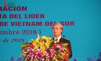 Upacara peringatan HUT ke-45 hari kunjungan Pemimpin Fidel Castro di daerah pembebasan Viet Nam Selatan