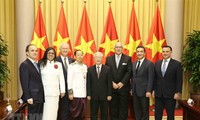 Sekjen, Presiden Vietnam, Nguyen Phu Trong menerima para Dubes