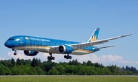 Vietnam Airlines’ Boeing 787-9 Dreamliner flying over Paris Air show