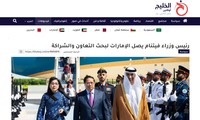 PM Chinh’s UAE visit widely covered by regional media