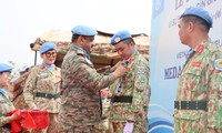 Vietnamese peacekeepers awarded UN medal