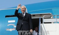 Le SG du PCV Nguyen Phu Trong en route pour l’Indonésie et le Myanmar