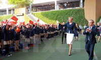 L’épouse du président polonais à l’école Marie Curie à Hanoi