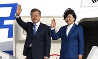 Moon Jae-in arrive en France pour une visite d'État