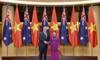 Rencontre entre Nguyên Thi Kim Ngân et Scott Morrison