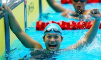 アジアパラリンピックで、越女子水泳選手、初のメダル