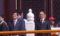  サン国家主席、反ファシスト戦勝70周年記念式典に列席