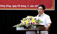 ミン副首相兼外相、タイグェン省の有権者と会合