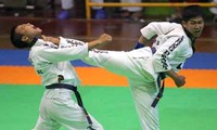 Regu silat tarung derajat Indonesia melakukan pertandingan di Vietnam.