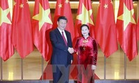 越南国会主席阮氏金银会见中共中央总书记国家主席习近平