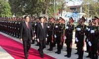 Presiden Vietnam Truong Tan Sang mengunjungi provinsi Champasac, RDR Laos