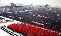 RDR Korea mengadakan parade militer untuk mengenangkan Pemimpin Kim Jong Il