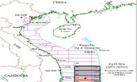 Asosiasi Ahli Hukum Vietnam memprotes Tiongkok yang membuka penawaran tender untuk mengeksplorasi dan mengeksploitasi sembilan blok minyak di Laut Timur