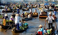 Wisatawan ke kota Can Tho pada Hari Raya Tahun Baru 2013 meningkat secara drastis