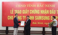 Provinsi Bac Ninh memberikan surat pengakuan investasi kepada proyek senilai 1 miliar dolar Amerika Serikat