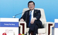 Presiden Truong Tan Sang mengakhiri secara baik kehadirannya pada Konferensi Tingkat Tinggi ke-22 APEC di Tiongkok