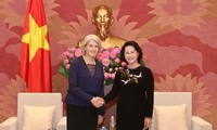 Ketua MN Vietnam, Nguyen Thi Kim Ngan menerima Dubes Swedia dan Denmark