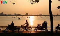 Die Abenddämmerung am Westsee