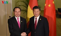 Staatspräsident Tran Dai Quang trifft APEC-Staats- und Regierungschefs