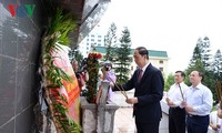 Staatspräsident Tran Dai Quang besucht Provinz Hung Yen