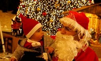 Belebte Weihnachtsstimmung im Geburtsort Jesu