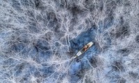 Foto über Fischfang in der Lagune Tam Giang gewinnt Kategorie „Menschen” bei Drone Photo Awards 