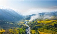 Idyllische Schönheit des Dorfes Nam Cang in der Provinz Sa Pa