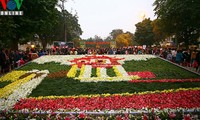 Flower street in Hanoi