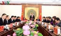 Staatspräsident Tran Dai Quang führt Sitzung mit Leitung der Provinz Thanh Hoa