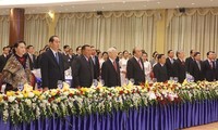 Galadinner zur Begrüßung des laotischen Parteisekretärs und Staatspräsidenten Bounnhang Vorachith