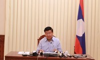 Laos Premierminister gibt Pressekonferenz über Dammbruch des Wasserkraftwerks Xepian-Xe Nam Noy