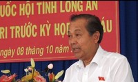 Vizepremierminister Truong Hoa Binh trifft Wähler in Long An