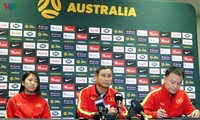 Trainer Mai Duc Chung gibt plausible Erklärung vor dem Spiel mit der australischen Fußballmannschaft der Frauen ab