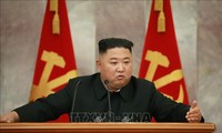 Nordkoreas Machthaber Kim Jong-un leitet Konferenz der Parteileitung der Armee