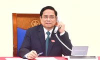 Premierminister Pham Minh Chinh telefoniert mit Premierministern Laos und Kambodschas Viphavanh und Hun Sen