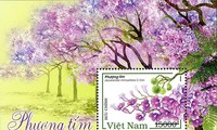 Ausgabe der Briefmarkenserie Palisanderholzbaum