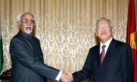 Wakil Presiden India, Mohammad Hamid Ansari berkunjung di kota Ho Chi Minh