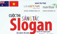 Mencanangkan Kontes penciptaan Slogan untuk memperingati ultah ke-40 hubungan diplomatik Vietnam-Australia