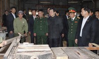 Presiden Vietnam, Truong Tan Sang melakukan temu kerja di provinsi Dac Nong